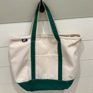 Land’s End Large Tote Bag Green accents